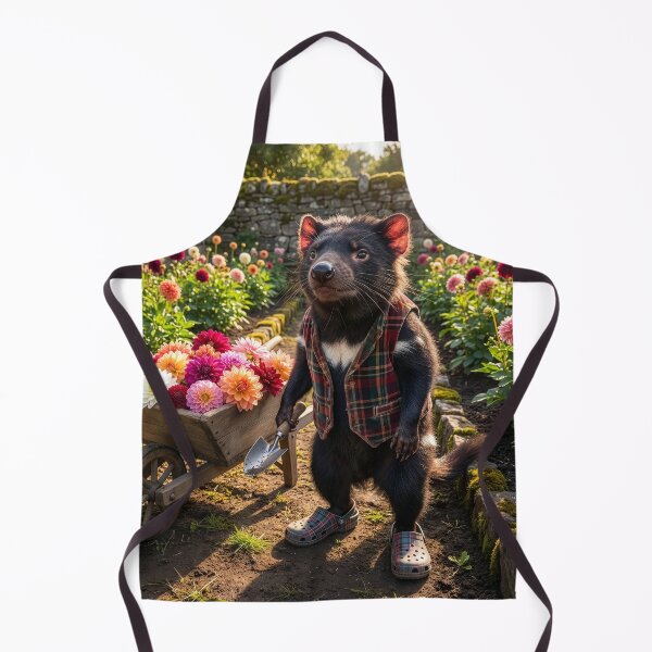 Item preview, Tasmanian Devil Gardener Loves His Prize Dahlias designed and sold by Tridentulus.