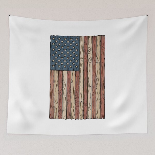 Item preview, Rustic wooden American flag designed and sold by jlStopMedia.