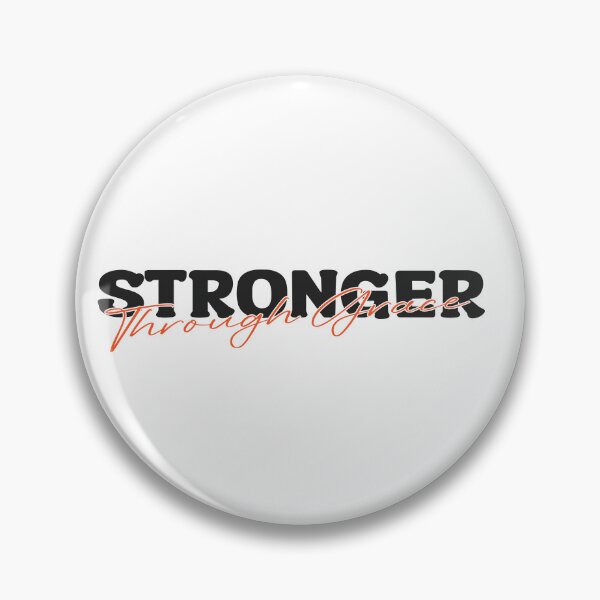 Item preview, Stronger Through Grace – Christian Faith Inspirational designed and sold by Verse & Vibes.
