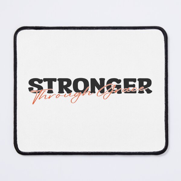 Item preview, Stronger Through Grace – Christian Faith Inspirational designed and sold by Verse & Vibes.