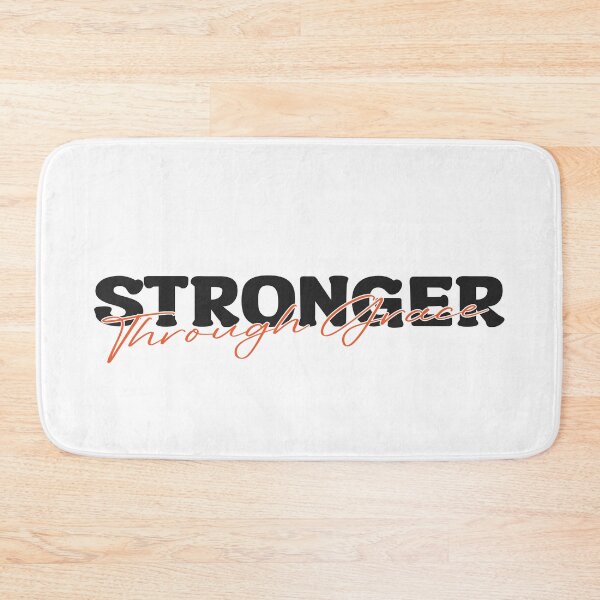 Item preview, Stronger Through Grace – Christian Faith Inspirational designed and sold by Verse & Vibes.