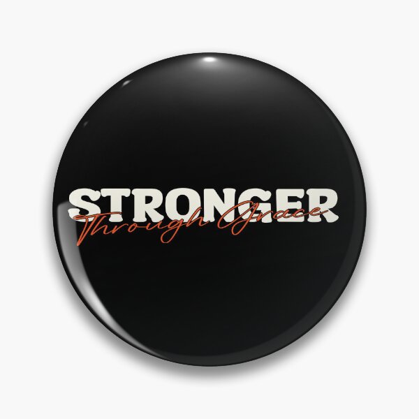 Item preview, Stronger Through Grace – Christian Faith Inspirational designed and sold by Verse & Vibes.