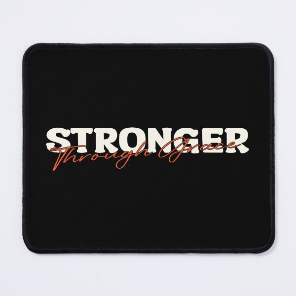 Item preview, Stronger Through Grace – Christian Faith Inspirational designed and sold by Verse & Vibes.
