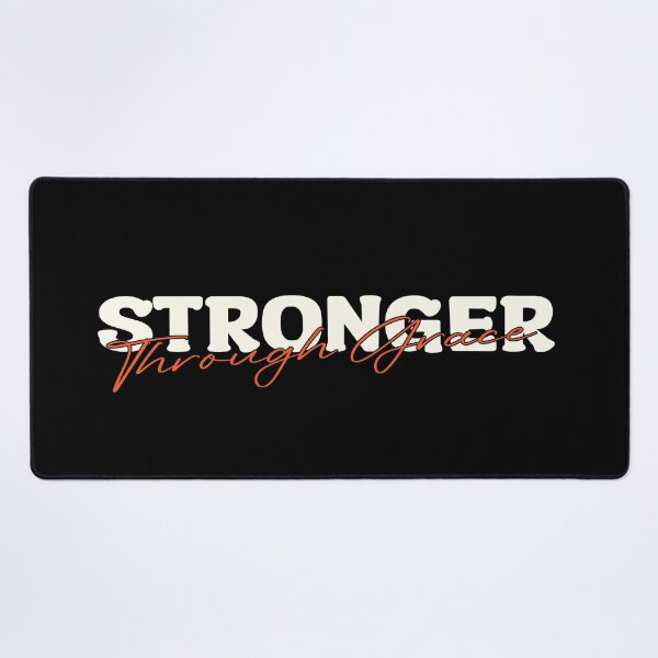 Item preview, Stronger Through Grace – Christian Faith Inspirational designed and sold by Verse & Vibes.