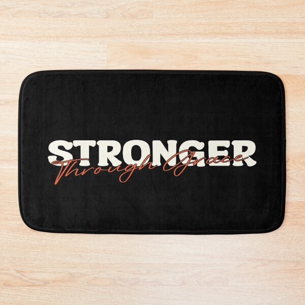 Item preview, Stronger Through Grace – Christian Faith Inspirational designed and sold by Verse & Vibes.