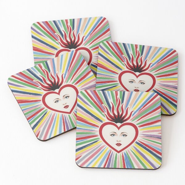 Item preview, Sacred Heart Pop Art Portrait designed and sold by PixorStudio.