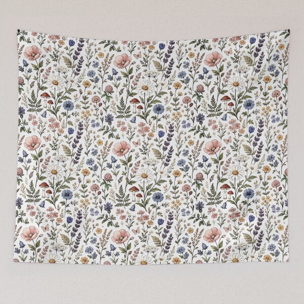 Item preview, cottagecore flower pattern  designed and sold by Dreamweaver Mandalas.