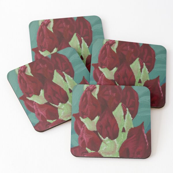 Item preview, Red Flower Bud designed and sold by DanelleDeeArt.