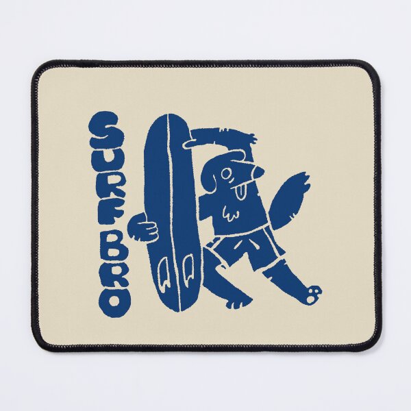 Item preview, Surfing Dog Linocut Illustration designed and sold by RNASstuff.