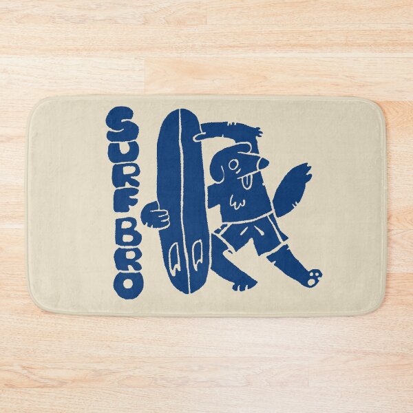 Item preview, Surfing Dog Linocut Illustration designed and sold by RNASstuff.