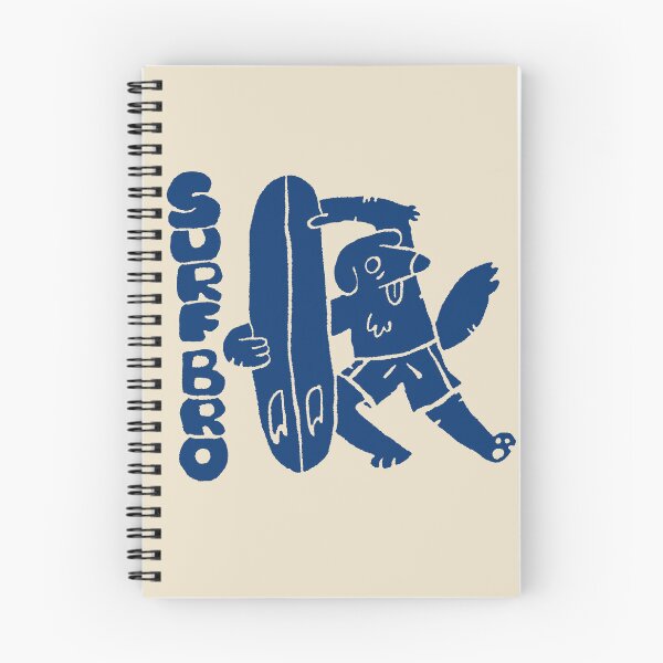 Item preview, Surfing Dog Linocut Illustration designed and sold by RNASstuff.
