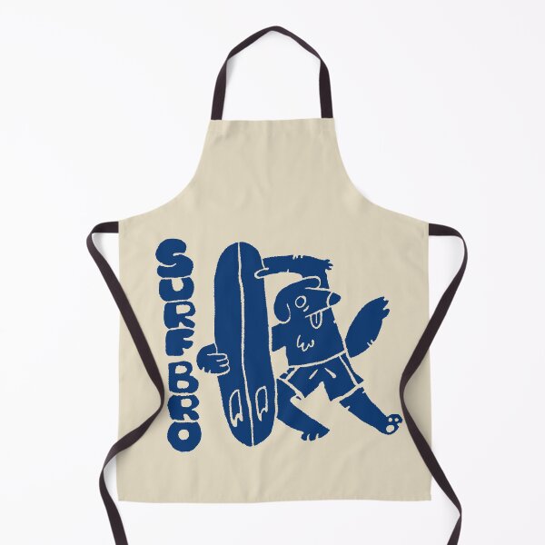 Item preview, Surfing Dog Linocut Illustration designed and sold by Childish by Design.