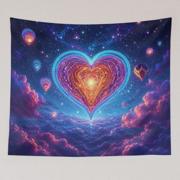 Item preview, The Dreamlit Heart of Celestial Wishes designed and sold by BlissBlvdShop.