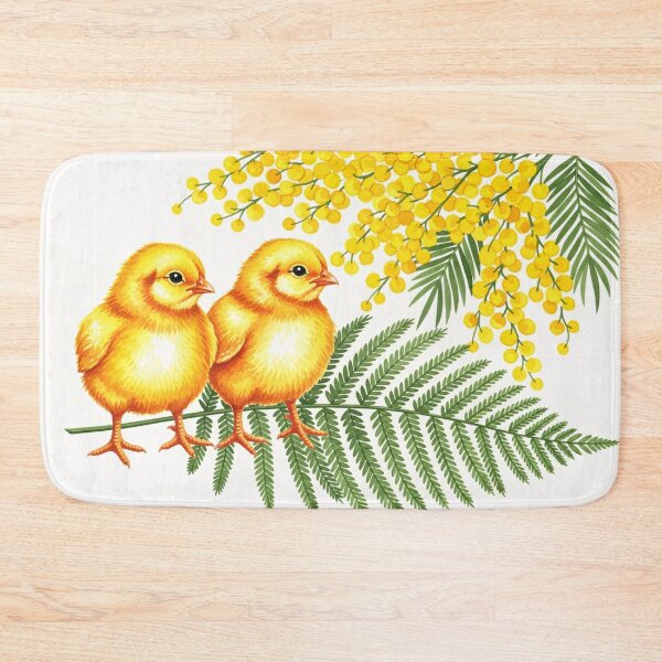 Item preview, Yellow Chicks and Mimosa Branch designed and sold by PixorStudio.
