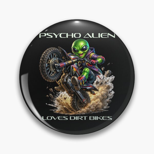 Item preview,  Psycho Alien Loves Dirtbikes - Neon Lettering designed and sold by PsychoAlien.com.