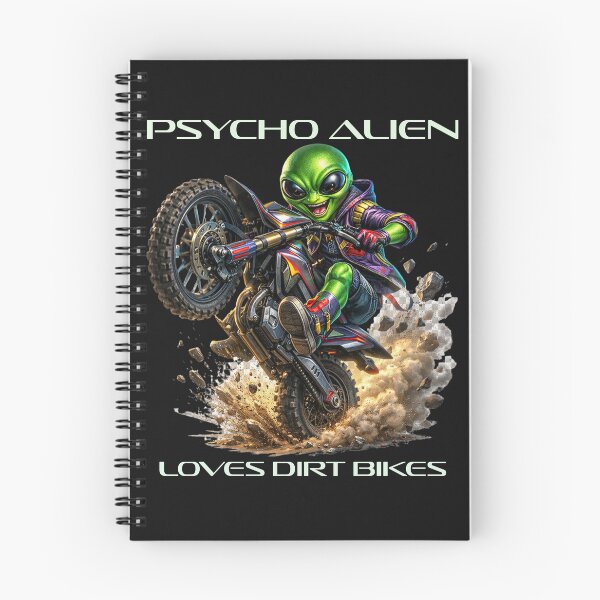 Item preview,  Psycho Alien Loves Dirtbikes - Neon Lettering designed and sold by PsychoAlien.com.