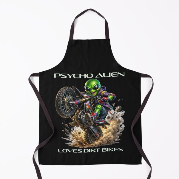 Item preview, Psycho Alien Loves Dirtbikes - Neon Lettering designed and sold by PsychoAlien.com.