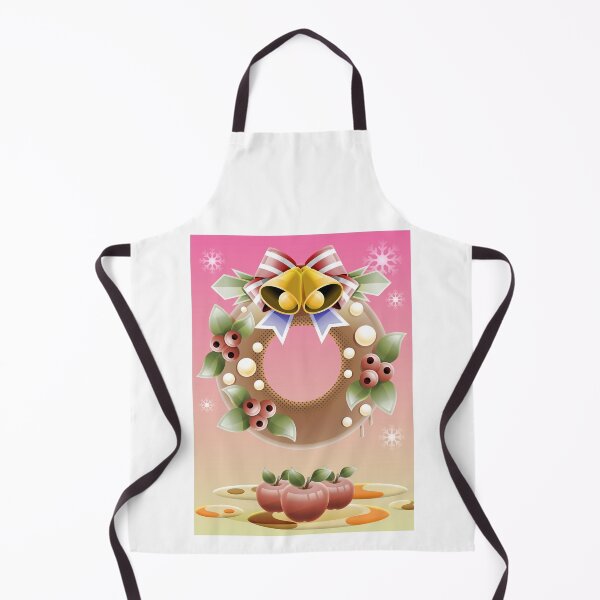 Item preview, Christmas Wreath Bells And Apples Illustration designed and sold by Lexkon Liu's art.