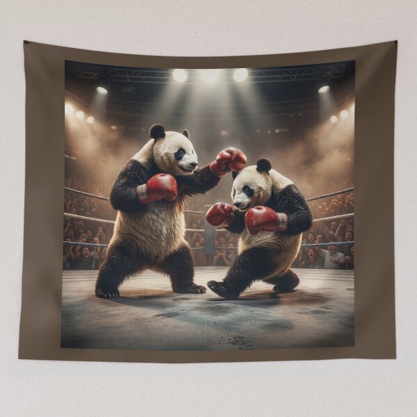 Item preview, Boxing Panda Bears Throw Some Heavy Leather designed and sold by Tridentulus.