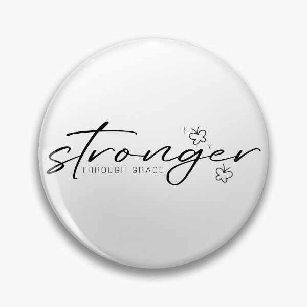 Item preview, Stronger Through Grace – Motivational Christian Scripture designed and sold by Verse & Vibes.
