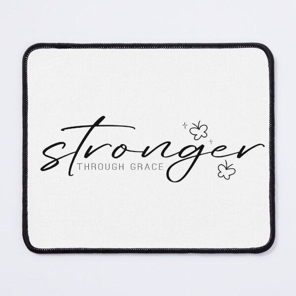 Item preview, Stronger Through Grace – Motivational Christian Scripture designed and sold by Verse & Vibes.