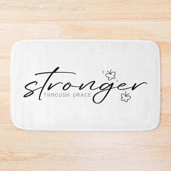Item preview, Stronger Through Grace – Motivational Christian Scripture designed and sold by Verse & Vibes.