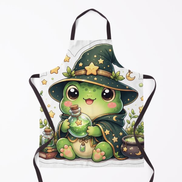 Item preview, Cute Wizard Frog Magic Potion Sticker designed and sold by Barkybond.