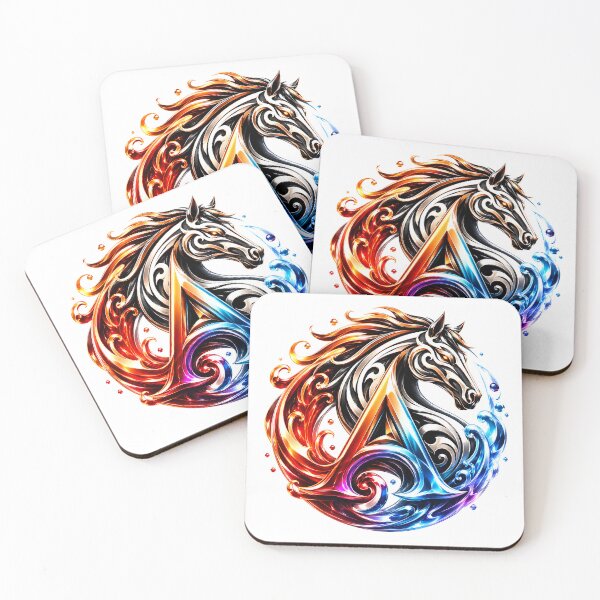 Item preview, Tideborn Pisces Stallion Letter A designed and sold by BlissBlvdShop.