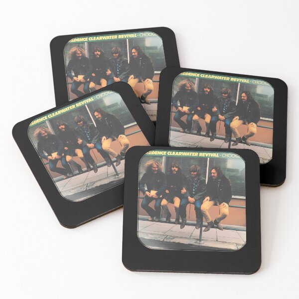 Item preview, Four Band Members in Jackets Sitting Together on an Outdoor Railing designed and sold by Scottistt.