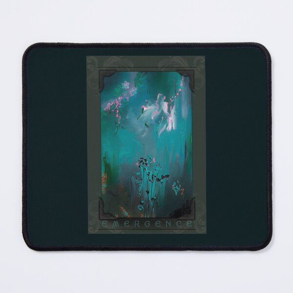 Item preview, Enchanted Forest Teal and Pink Whimsical Fine Art Painting designed and sold by ArtistsAtticWI.
