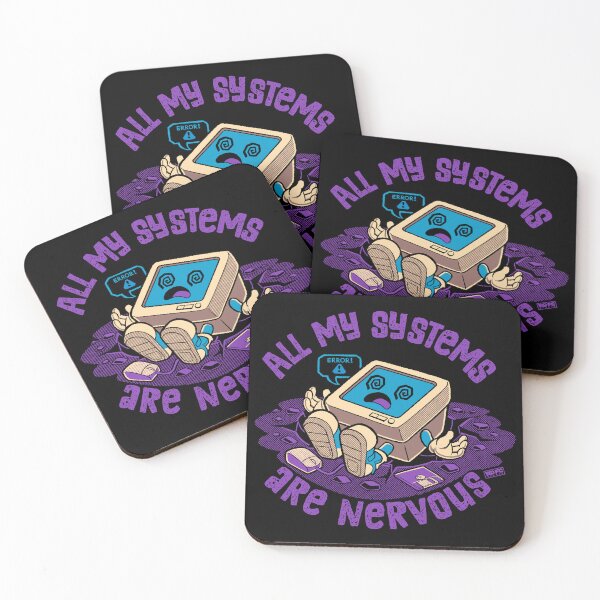 Item preview, All My Systems Are Nervous (Personal Computer) designed and sold by World Domination For Cats ®.