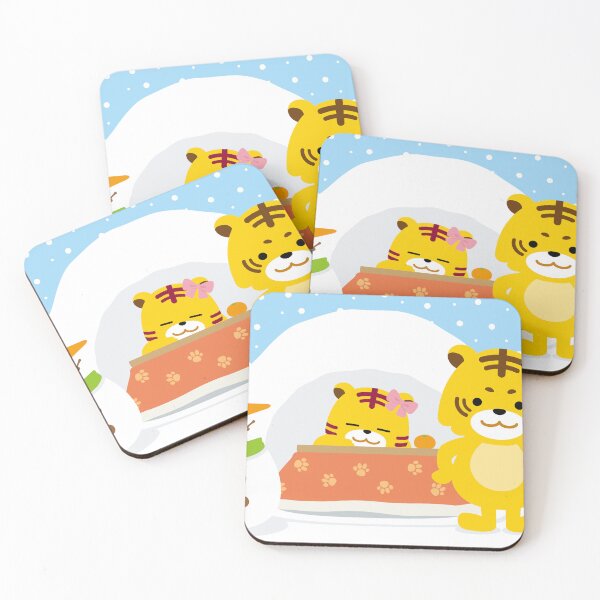 Item preview, Cute Cartoon Tigers Winter Snow Kamakura Hut designed and sold by OsakaYumeWorks.