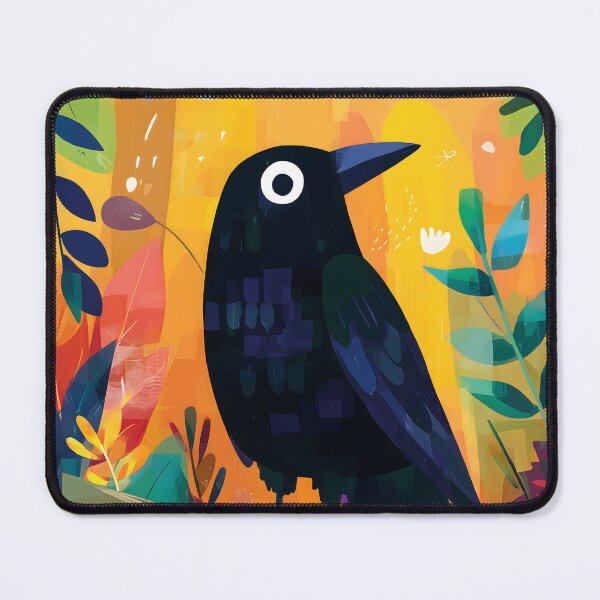 Item preview, Black Crow and Roses Art designed and sold by AMIDATORA.