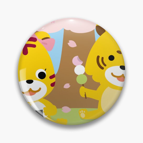 Item preview, Cute Cartoon Tigers Spring Cherry Blossom Picnic designed and sold by OsakaYumeWorks.
