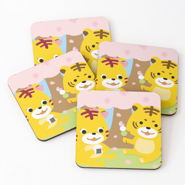 Item preview, Cute Cartoon Tigers Spring Cherry Blossom Picnic designed and sold by OsakaYumeWorks.