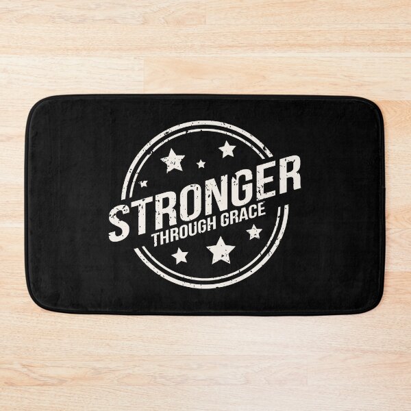 Item preview, Stronger Through Grace – Uplifting Christian Motivation designed and sold by Verse & Vibes.