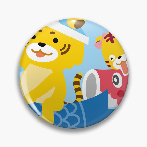 Item preview, Cute Cartoon Tigers Flying Carp Streamers Sky designed and sold by OsakaYumeWorks.