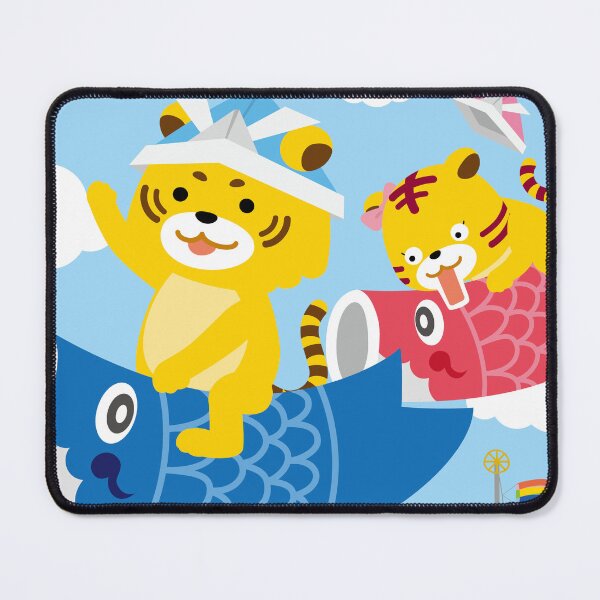 Item preview, Cute Cartoon Tigers Flying Carp Streamers Sky designed and sold by OsakaYumeWorks.