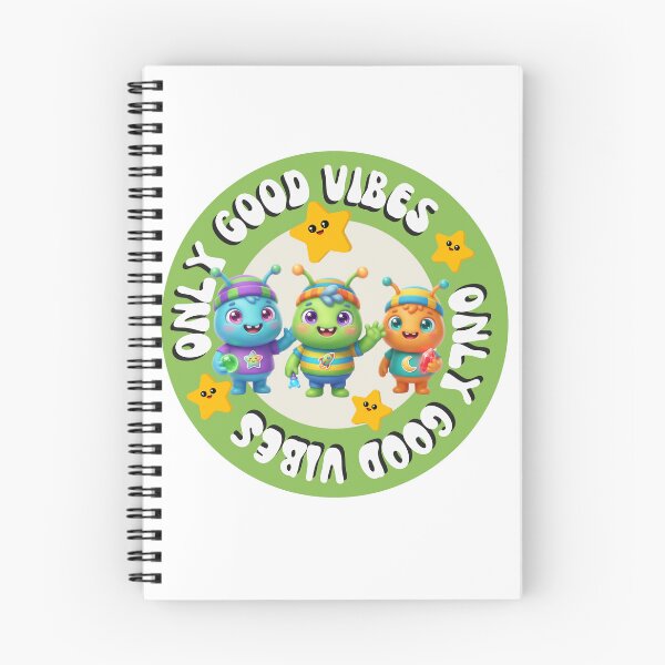Item preview, Only Good Vibes Cute Aliens and Stars Art designed and sold by Bluebird Crafted Tee.