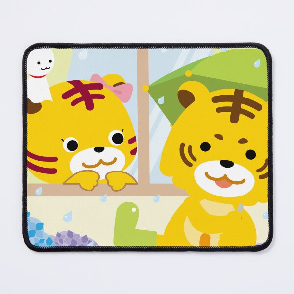 Item preview, Cute Cartoon Tigers Rainy Season Hydrangea Flowers designed and sold by OsakaYumeWorks.