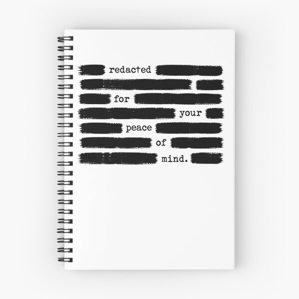 Item preview, Redacted For Your Peace Of Mind Anti Government Gear designed and sold by DynamicDesign.
