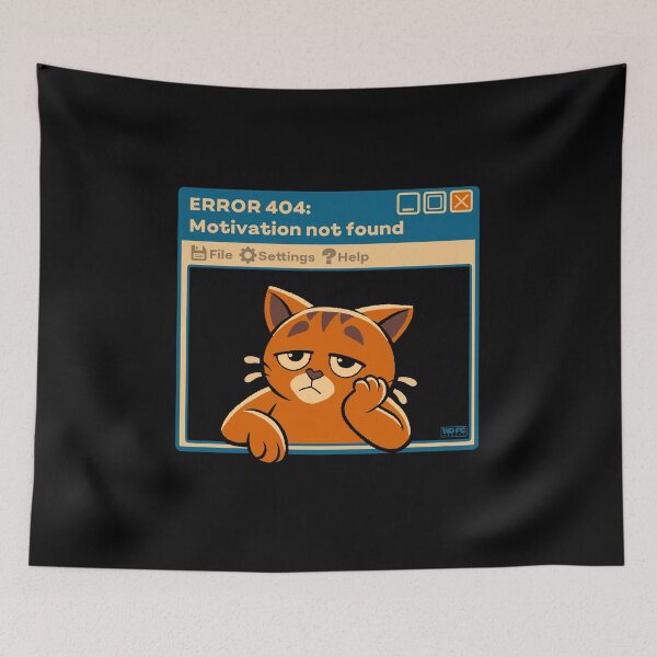 Item preview, 404: Motivation Not Found designed and sold by World Domination For Cats ®.