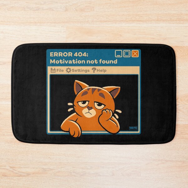 Item preview, 404: Motivation Not Found designed and sold by World Domination For Cats ®.