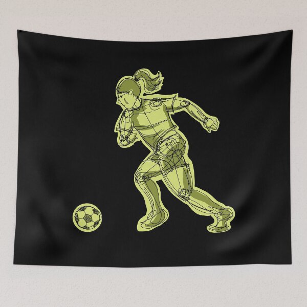 Item preview, Charging Soccer with black background  designed and sold by missmann.