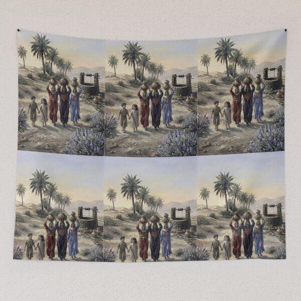 Item preview, Women Carrying Water Jars from a Desert Well designed and sold by MByunArt.