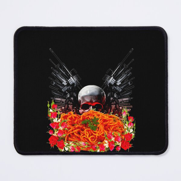Item preview, Skull and Assault Rifles Graphic Element Over a Large Plate designed and sold by wutthinan456.