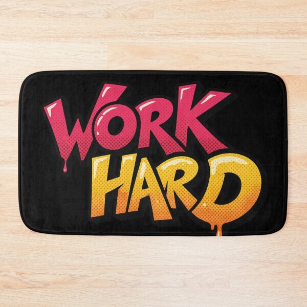 Item preview, Work Hard Graffiti Typography designed and sold by Khadigadesings.