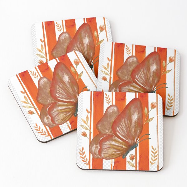 Item preview, Midnight Ember: Bold Watercolor Stripe Motif designed and sold by LiveLearnCreate.