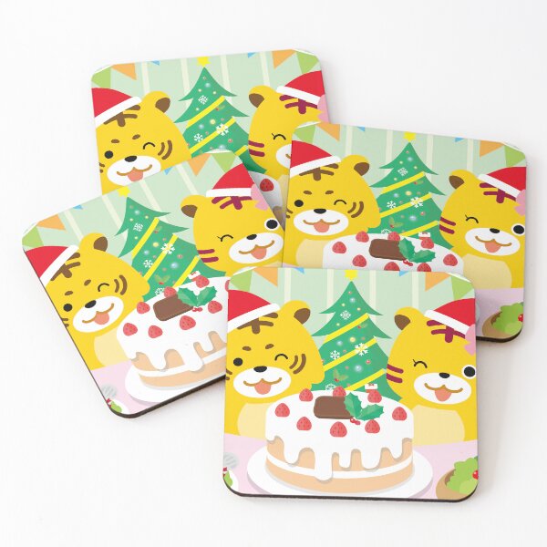 Item preview, Cute Cartoon Tigers Merry Christmas Dinner Party designed and sold by OsakaYumeWorks.