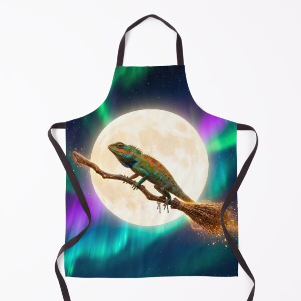 Item preview, Indo-Chinese Forest Lizard Rides Witches' Broom designed and sold by Tridentulus.